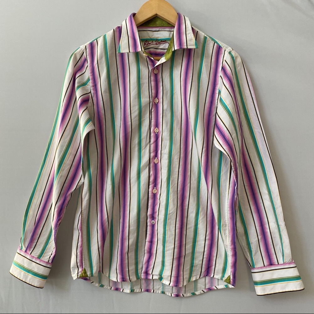 Robert Graham striped women’s shirt size M